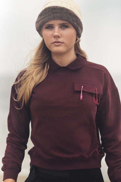 SAFETY PIN SWEATSHIRT